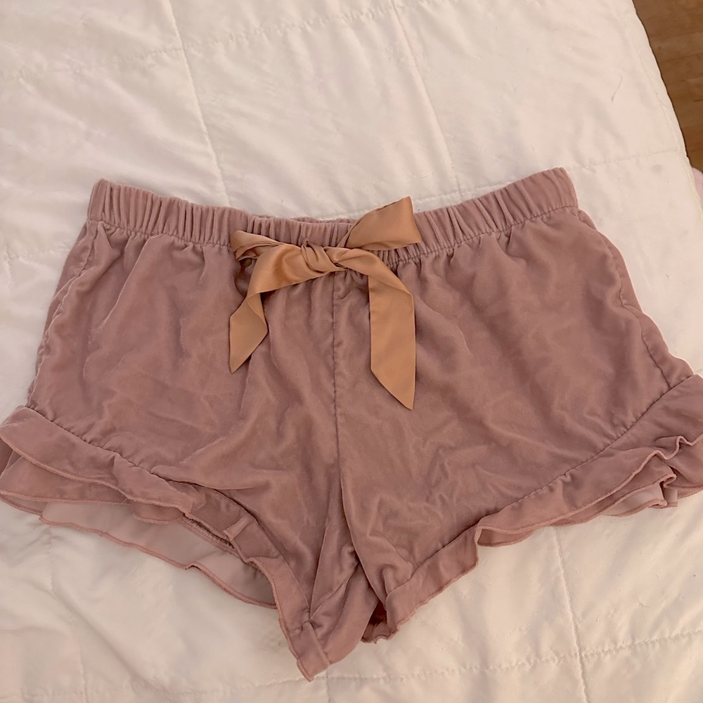 Blush Pink Ruffled VS Sleep Shorts 💕